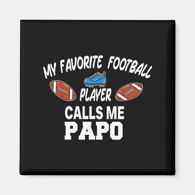 Funny Football Dad Pride Pa Fan Srts Family  Magnet (Framsidan)
