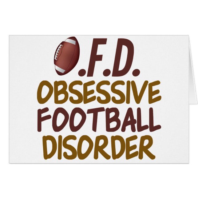 Funny Football Hälsningskort (Framsidan Horizontal)