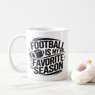 Funny Football is My Favorite Season Player Coach Kaffemugg