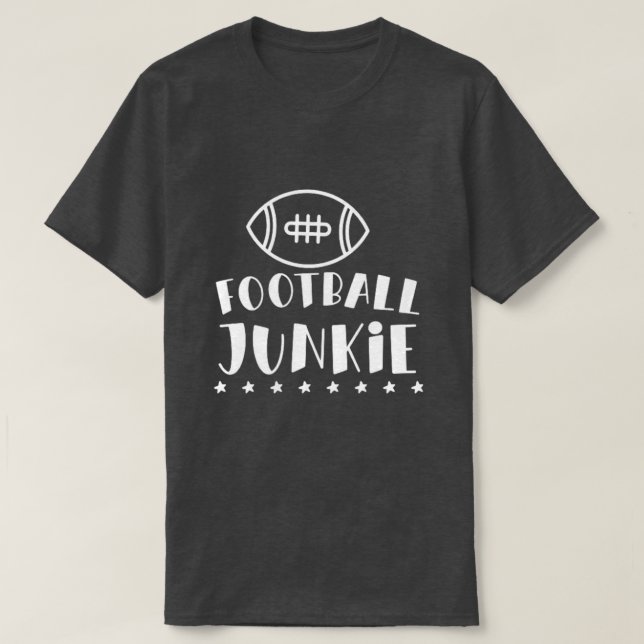 Funny Football Junkie T-Shirt (Design framsida)