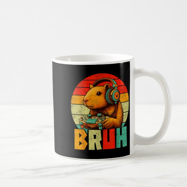Funny For Capybara Lovers Mens Boys Kids Graphics  Kaffemugg (Höger)