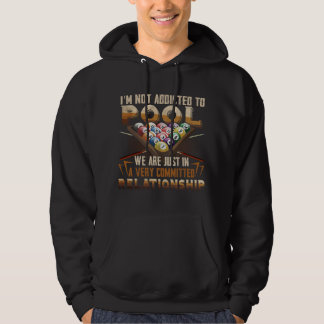 Funny För manar Coola för Bassäng Player Beroende Hoodie