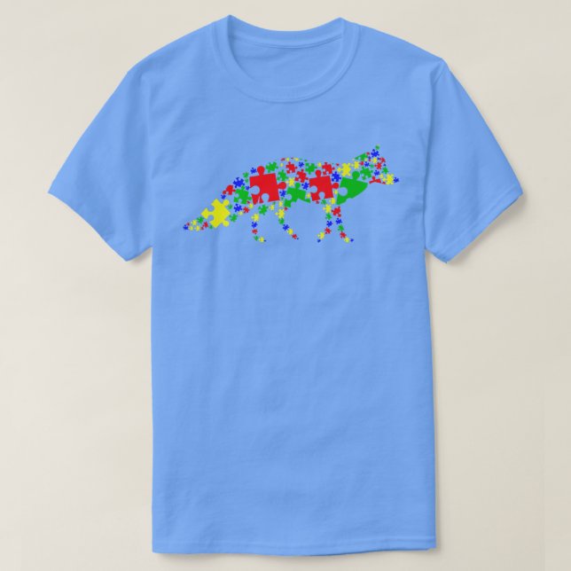 Funny för Puzzle Animals Älskare Autism Awareness  T Shirt (Design framsida)