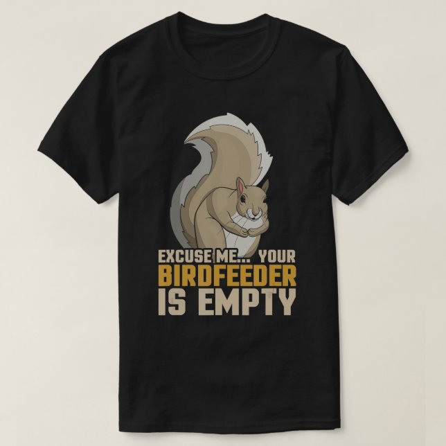 Funny Forest Animal Gift Squirrel T Shirt (Design framsida)