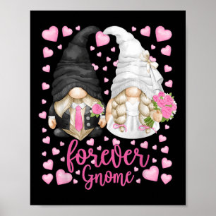 Funny Forever Gnome - Unik Bröllop Gnomies Bride Poster