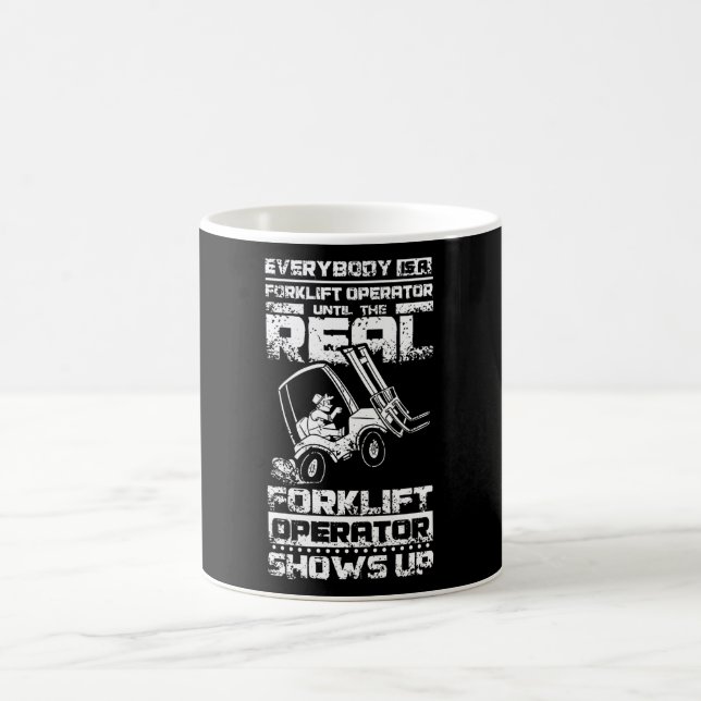 Funny Forklift Operator Kaffemugg (Center)