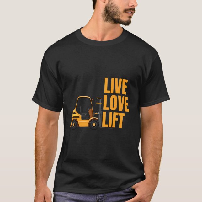 Funny Forklift Operator Slogan Forklift Driver T Shirt (Framsida)