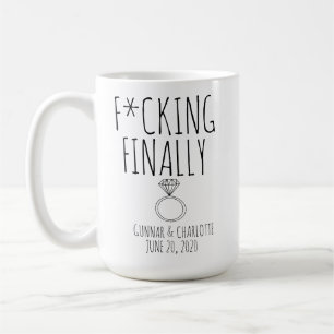 Funny Förlovning Mugg, Förlovning Gift, Förlovning Kaffemugg