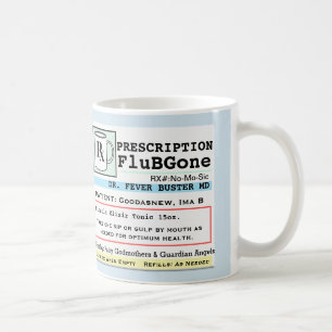 Funny förskrivning RX Flu Remedy Kaffemugg
