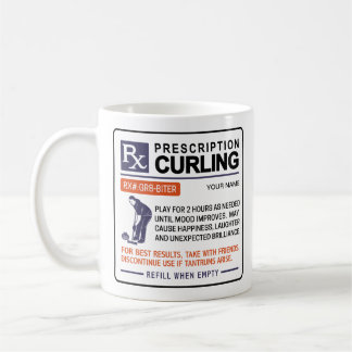 Funny förskrivningsdesign för Curling Mugg