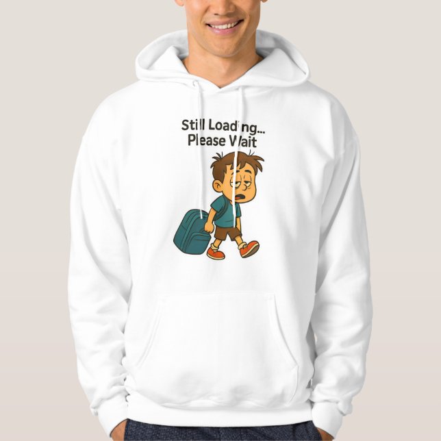 Funny Fortlastning Back to school Hoodie (Framsida)