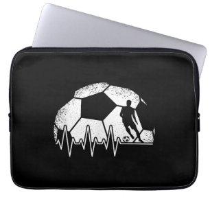 Funny fotbollsspelare för pulsslag laptop fodral