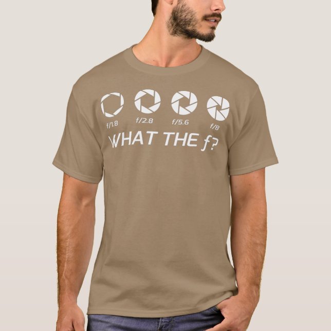 Funny fotoaperture FStops T Shirt (Framsida)