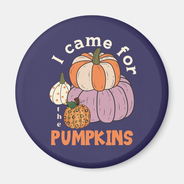 Funny Four Pumpkins Fall Magnet (Framsidan)