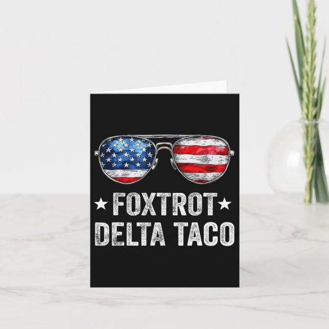 Funny Foxtrot Delta Taco1 Kort (Framsida)