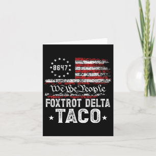 Funny Foxtrot Delta Taco Kort