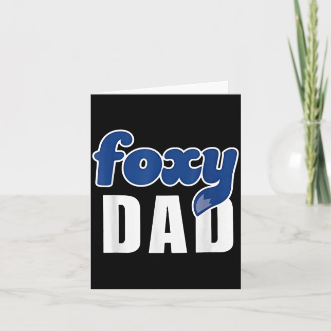 Funny Foxy Dad  Kort (Framsida)