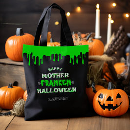 Funny Frankenstein Lycklig Mor Franken Halloween Tygkasse