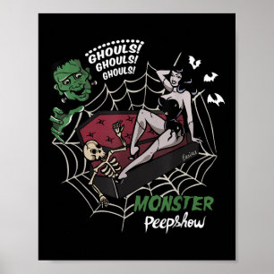 Funny Frankenstein Monster Älskare Monster Hur Hal Poster