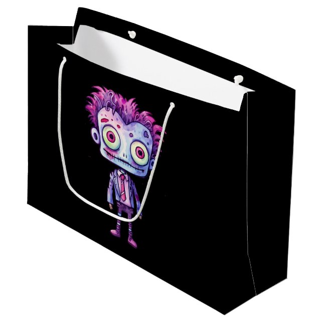 Funny Frankenstein Monster Halloween Roligt (Framsidan Vinklad)