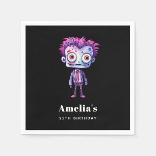 Funny Frankenstein Monster Halloween Roligt Birthd Pappersservett
