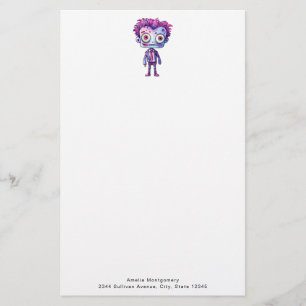 Funny Frankenstein Monster Halloween Roligt Brevpapper