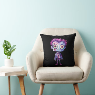 Funny Frankenstein Monster Halloween Roligt Kudde