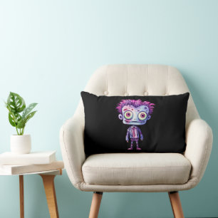 Funny Frankenstein Monster Halloween Roligt Lumbarkudde