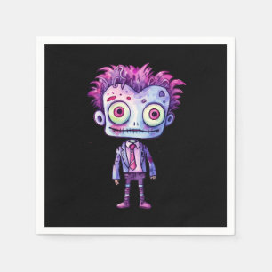 Funny Frankenstein Monster Halloween Roligt Pappersservett