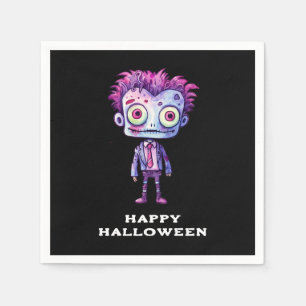 Funny Frankenstein Monster Halloween Roligt Pappersservett