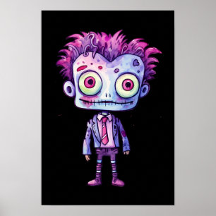 Funny Frankenstein Monster Halloween Roligt Poster