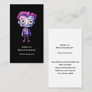 Funny Frankenstein Monster Halloween Roligt Visitkort