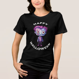 Funny Frankenstein Monster Happy halloween T Shirt