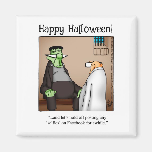 Funny Frankenstein Monster Humor Magnet (Framsidan)