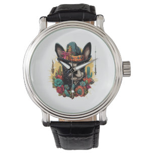 Funny Fransk Bulldog Art Classic T-Shirt Armbandsur