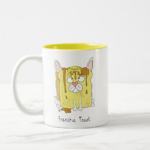 Funny Fransk Bulldog Frenchie Hund Cute Kids Två-Tonad Mugg