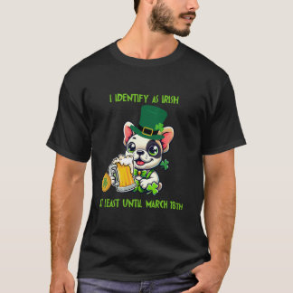 Funny Fransk Bulldog St. Patrick's Day T-Shirt