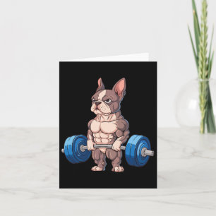 Funny Fransk Bulldog Weightlyftande Bodybuilding G Kort