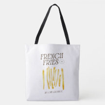 Funny Fransk Fries Kärlek Tote Bag