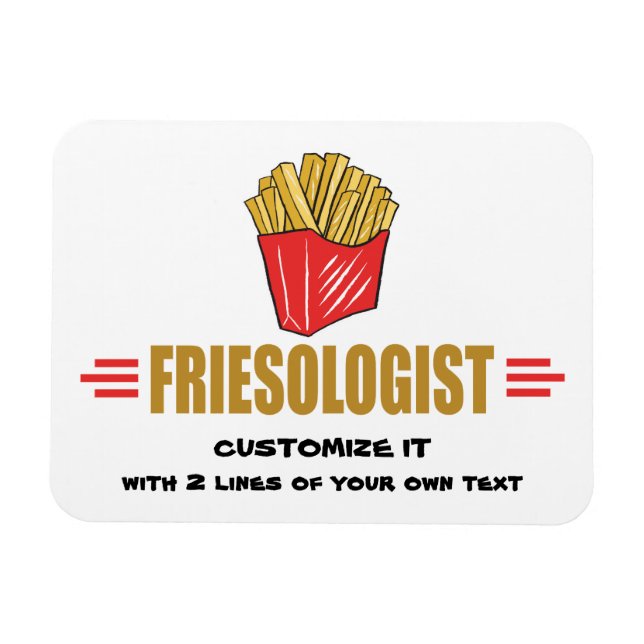 Funny Fransk Fries Magnet (Horisontell)