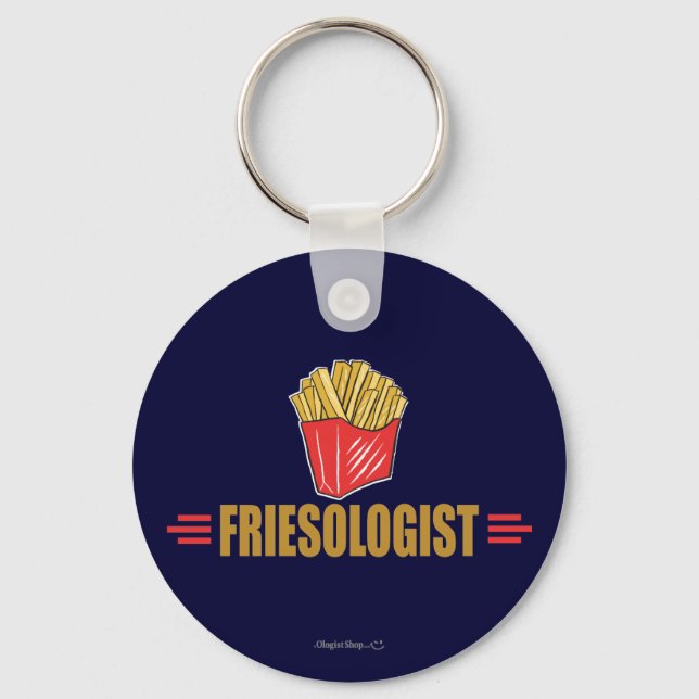 Funny Fransk Fries Nyckelring (Framsida)