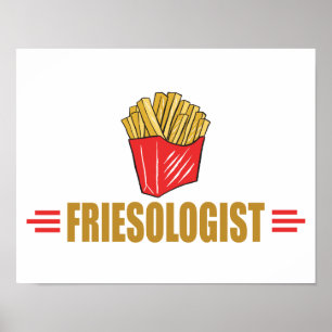 Funny Fransk Fries Poster
