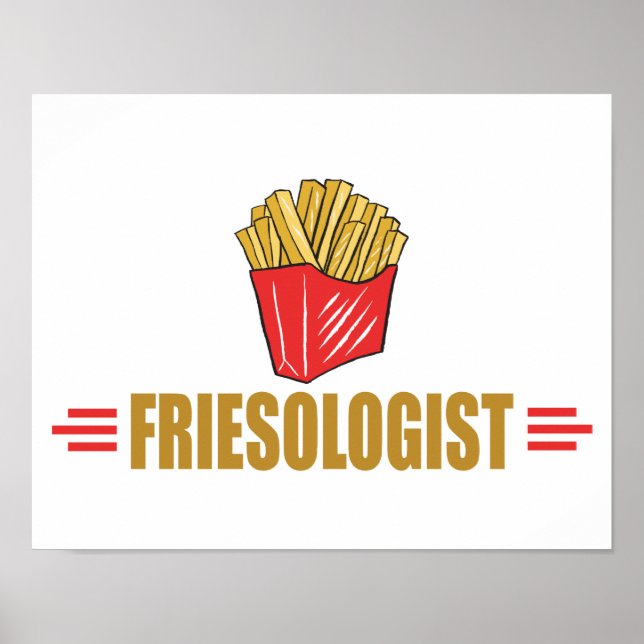 Funny Fransk Fries Poster (Framsidan)
