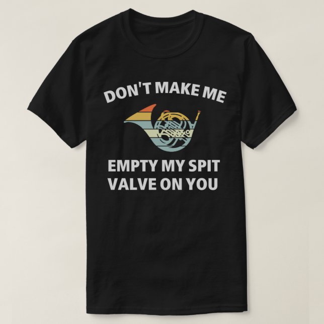 Funny Fransk Horn Gift Idea 2 T Shirt (Design framsida)