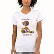 Funny Frazzled dam baker tecknad