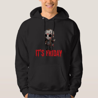 Funny Fredag 13th Funny Halloween Horror Pullover Hoodie