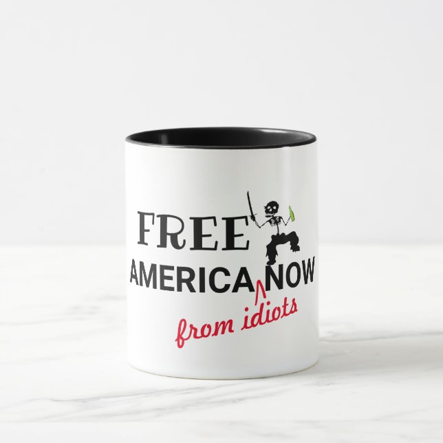 Funny Free America Now Humor American Cites Mugg (Center)