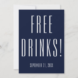 Funny Free Drinks Bröllop spara datum Datumet
