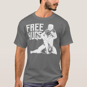 Funny Free Hugs BJJ Jiu Jitsu och MMA T Shirt