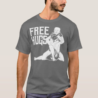 Funny Free Hugs BJJ Jiu Jitsu och MMA T Shirt